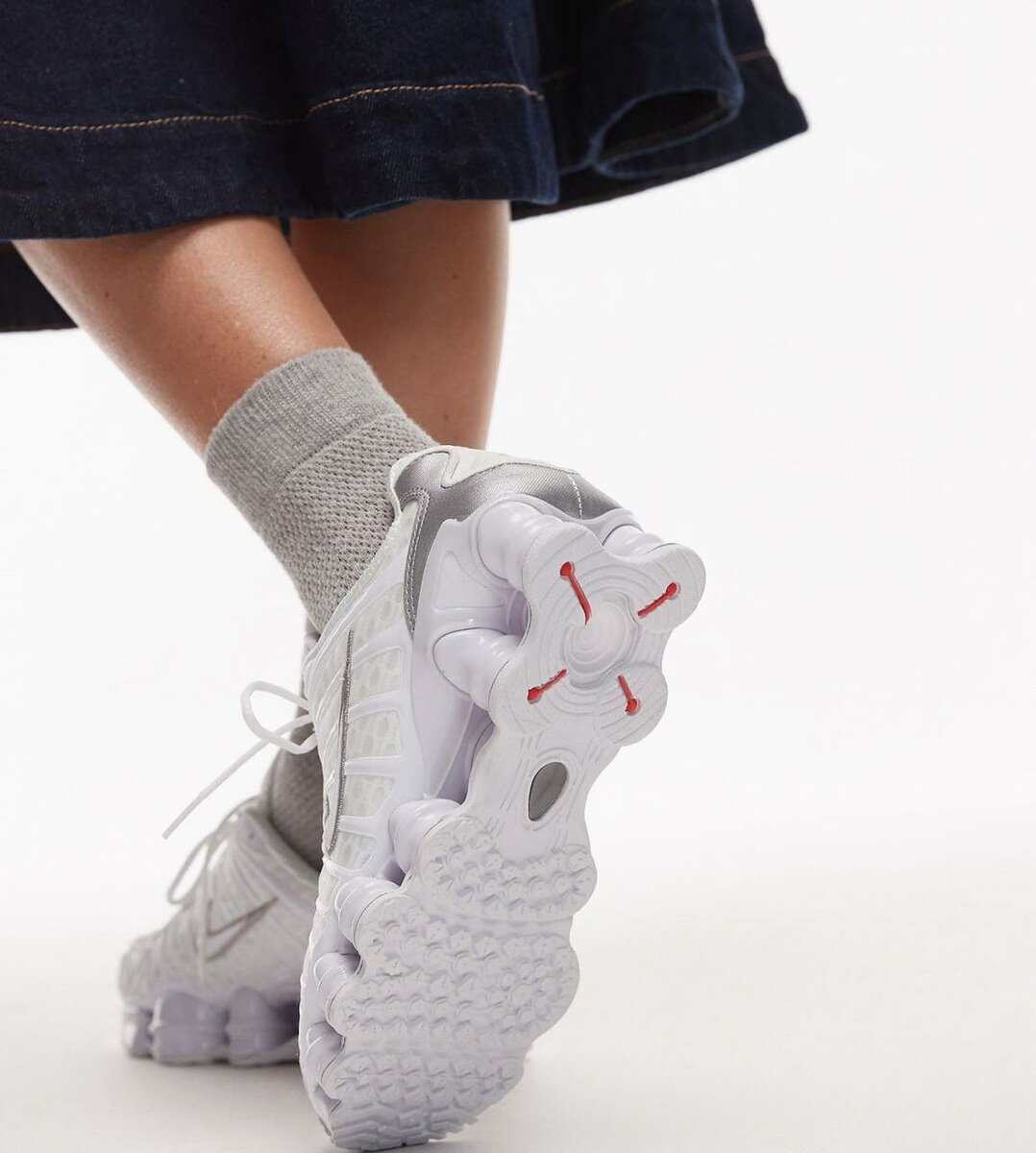 Chaussures blanches Nike shox