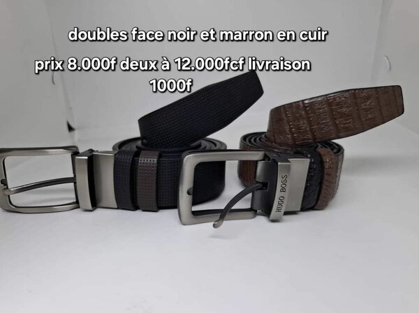 Ceinture Cuir Réversible Homme
