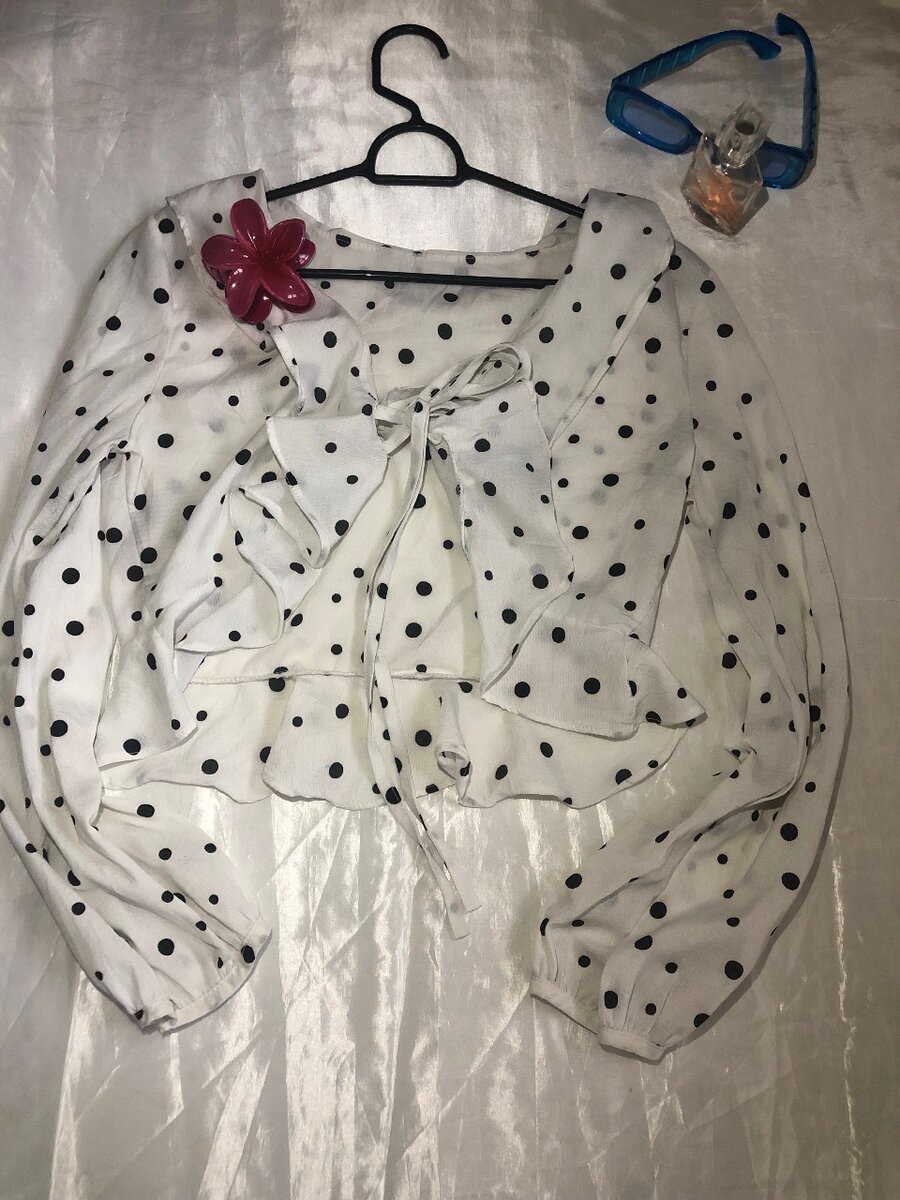 Blouse à pois élégant