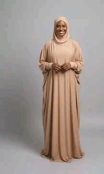 Abaya élégante beige