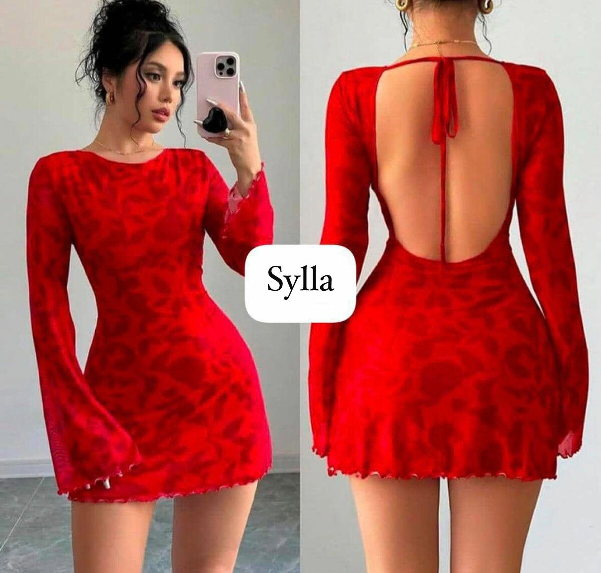 Robe mini chic imprimée