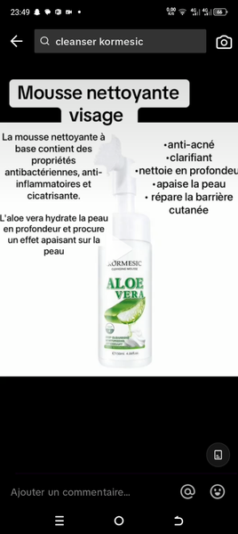 Mousse Nettoyante Aloe Vera