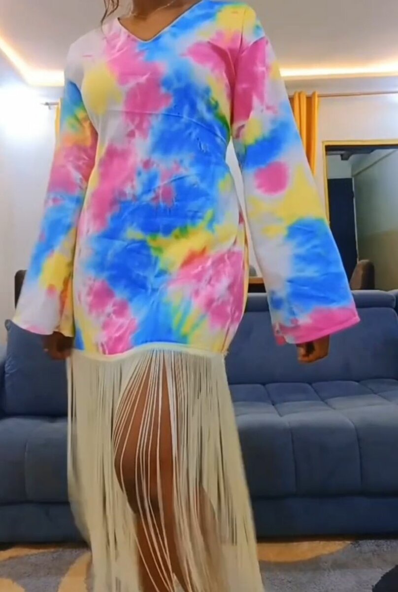 Robe Jean multicolore