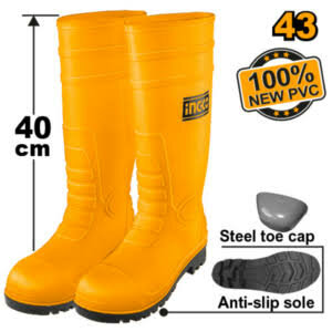Bottes de sécurité PVC jaunes