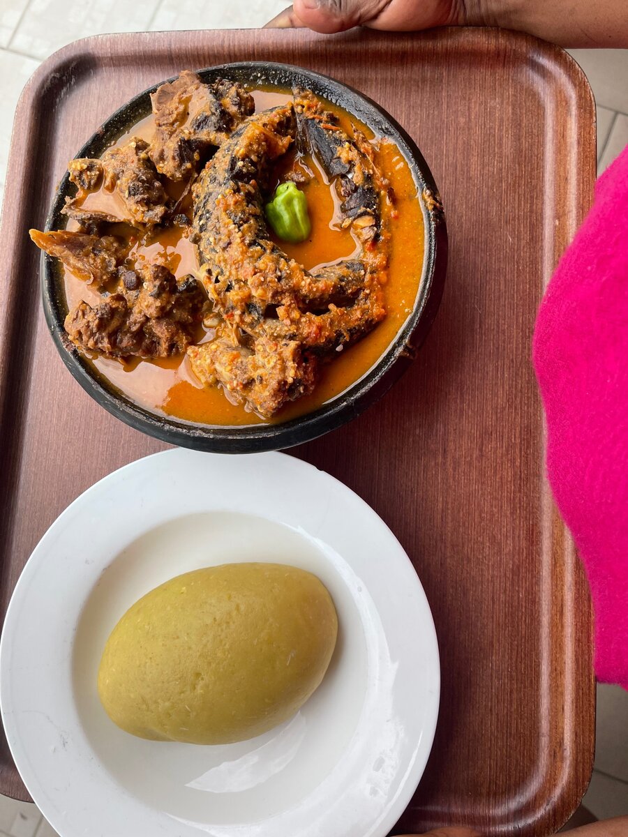 Sauce Akpi queue de bœuf ou poisson