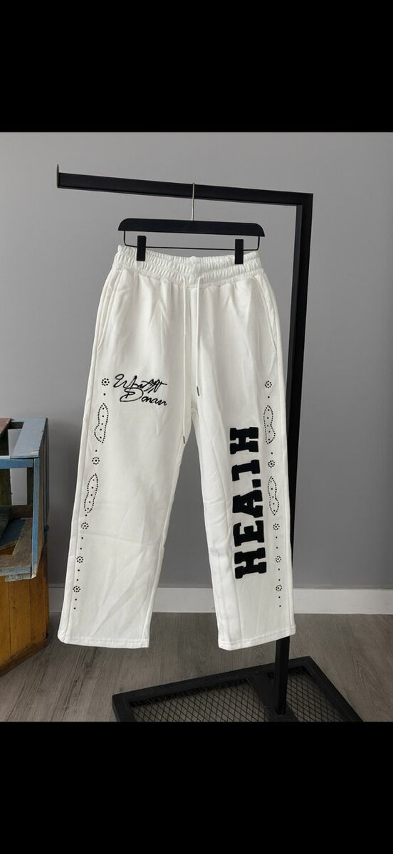 Pantalon blanc imprimé