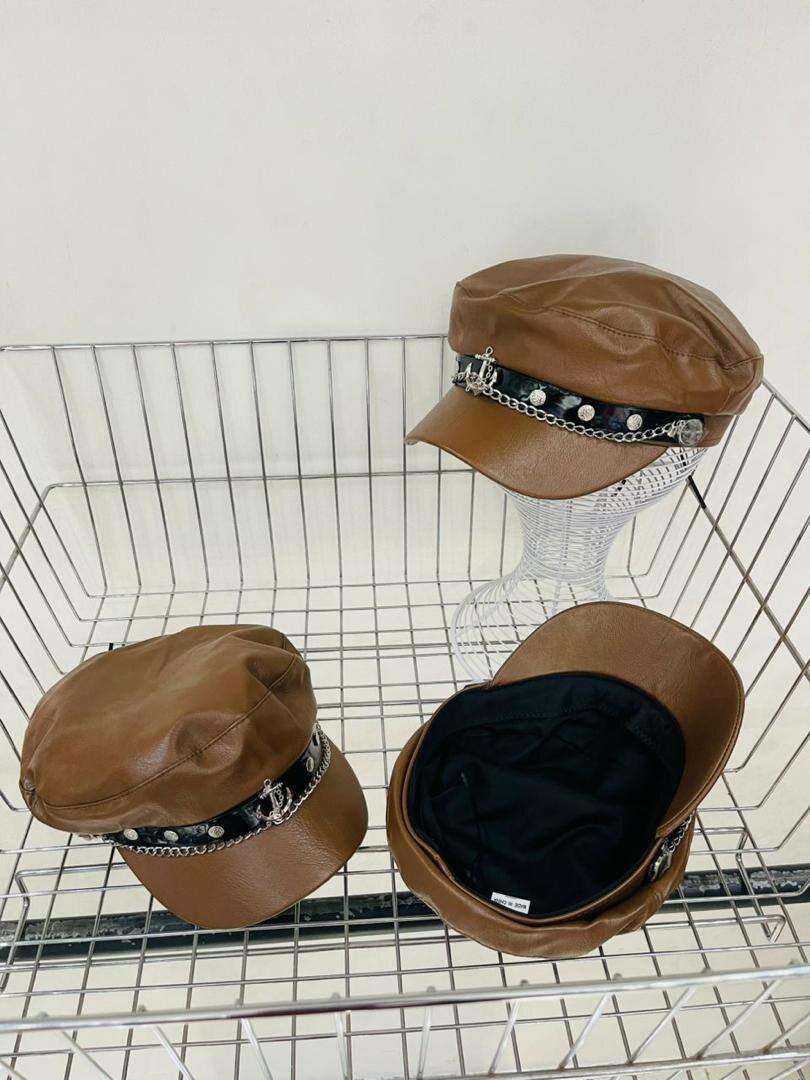 Leather cap