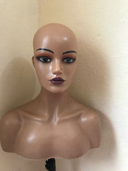 Tête entière de perruque .