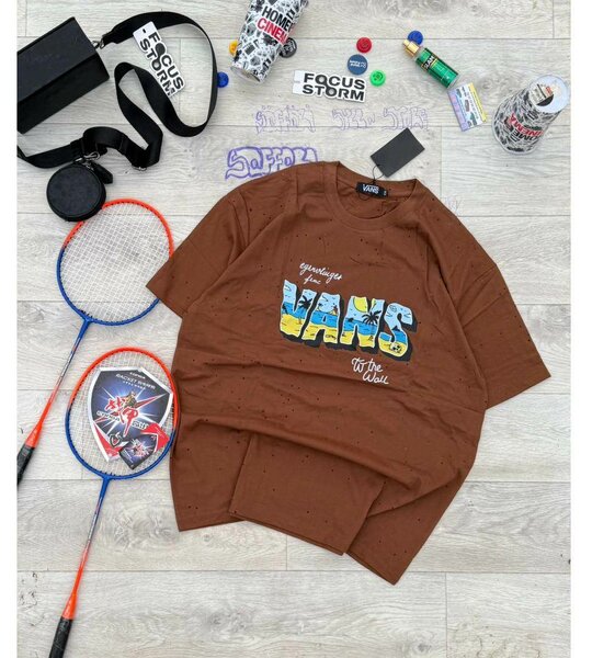 T-shirt Vans marron