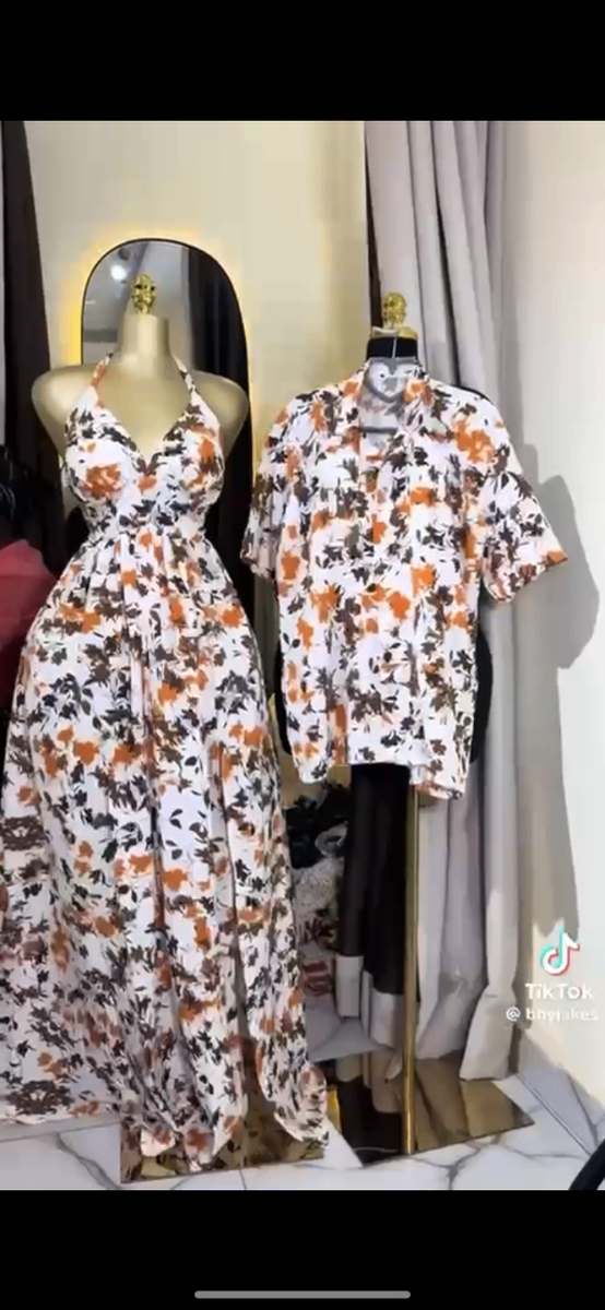 Ensemble couple été floral