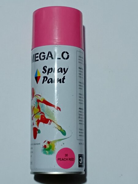 Peinture en spray rose pêche