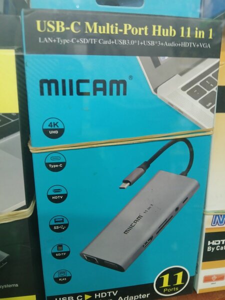 Adaptateur USB-C 11-en-1 Miicam