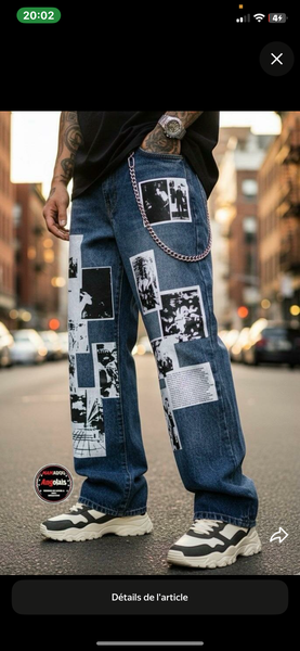 Pantalons cargo streetwear homme