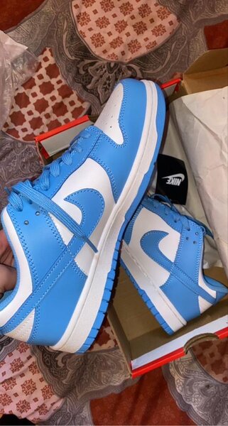 Baskets basses bleu et blanc