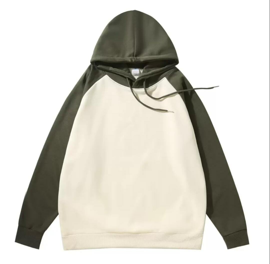 Sweat à capuche bicolore