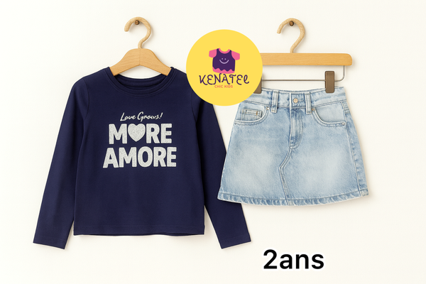 Ensemble T-shirt et Jupe Fille