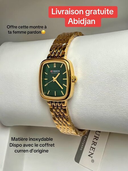 Montre curren femme inoxydable