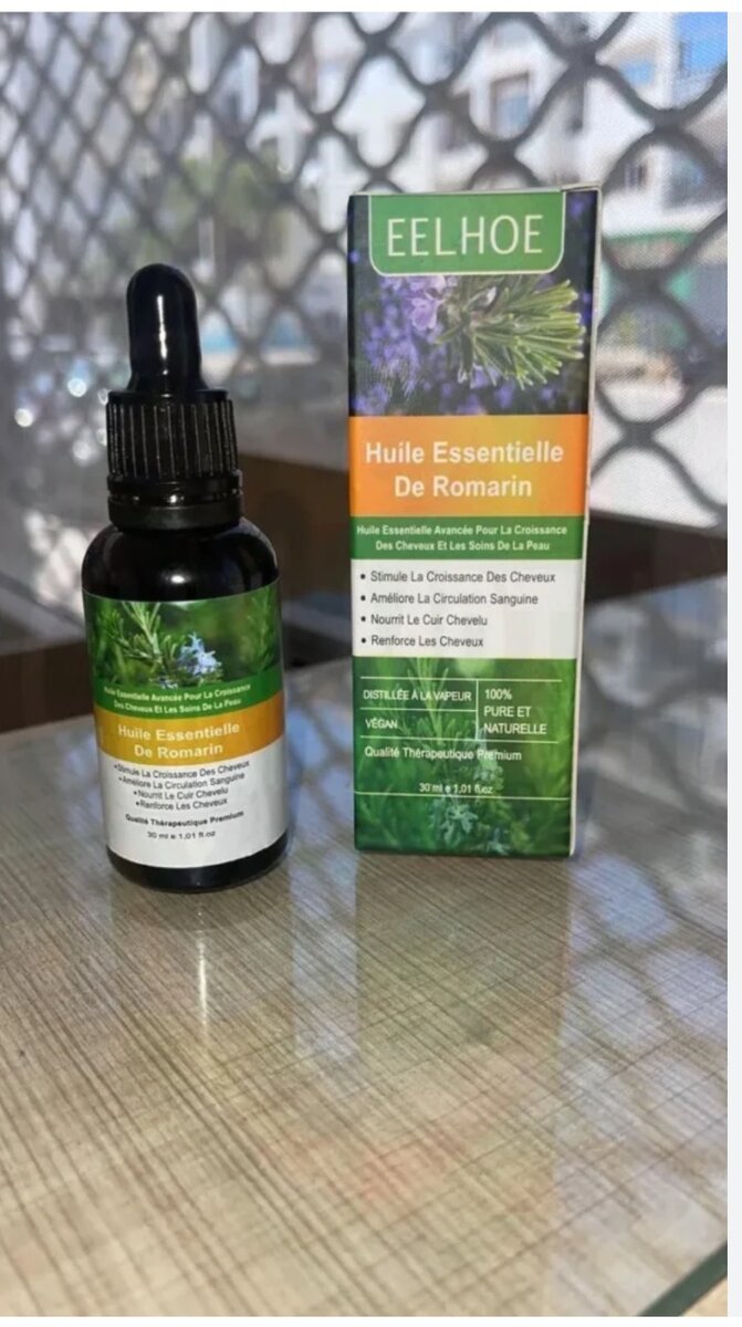 Huile de romarin pour cheveux