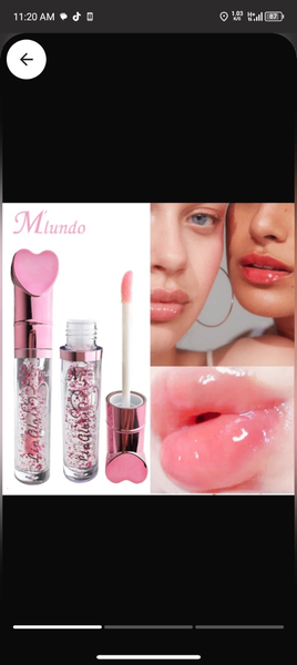 Colour changing lip gloss