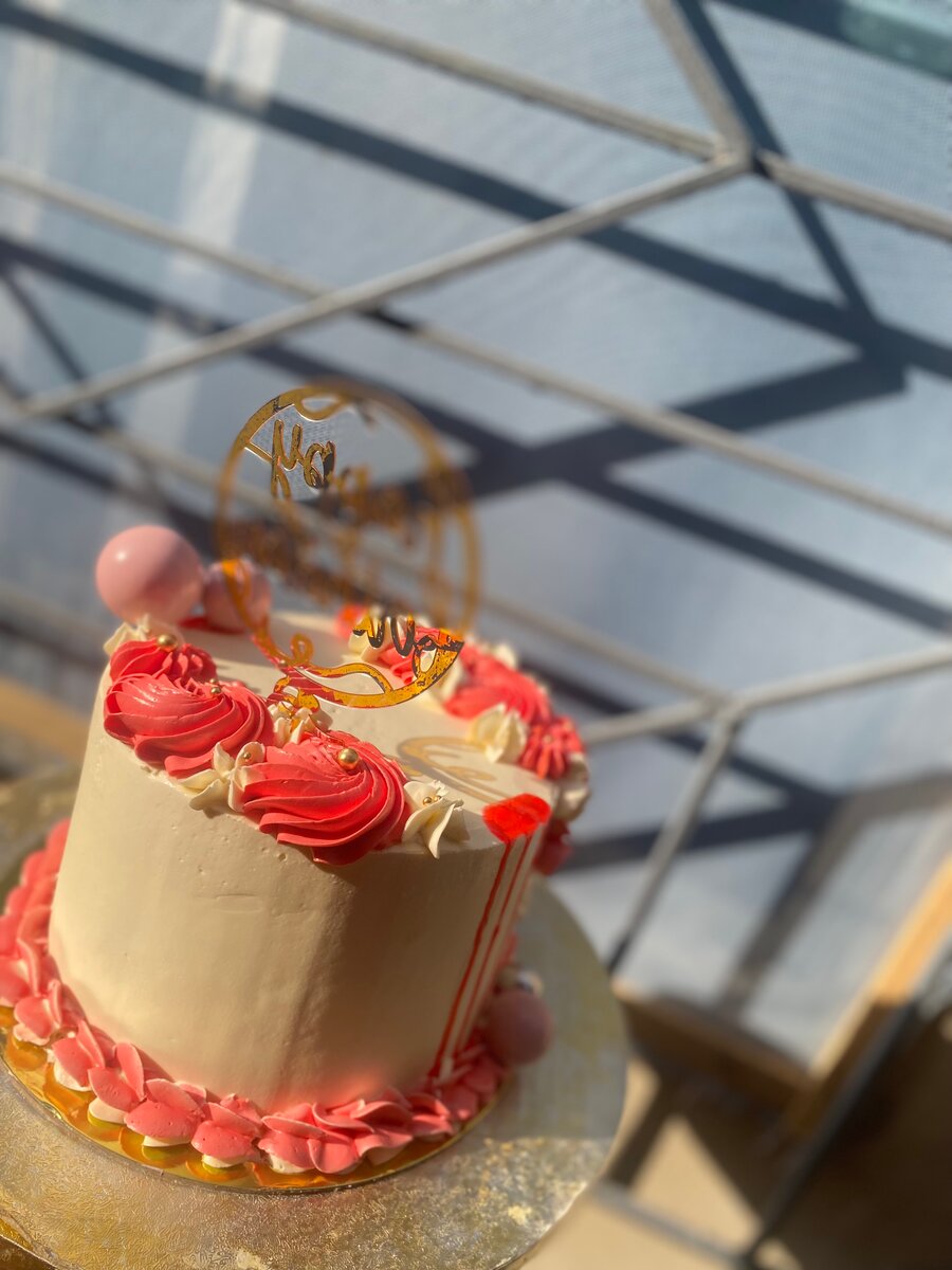 Gâteau d'anniversaire floral