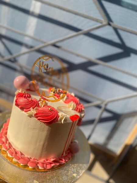 Gâteau d'anniversaire floral