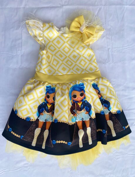 Robe enfant imprimée colorée