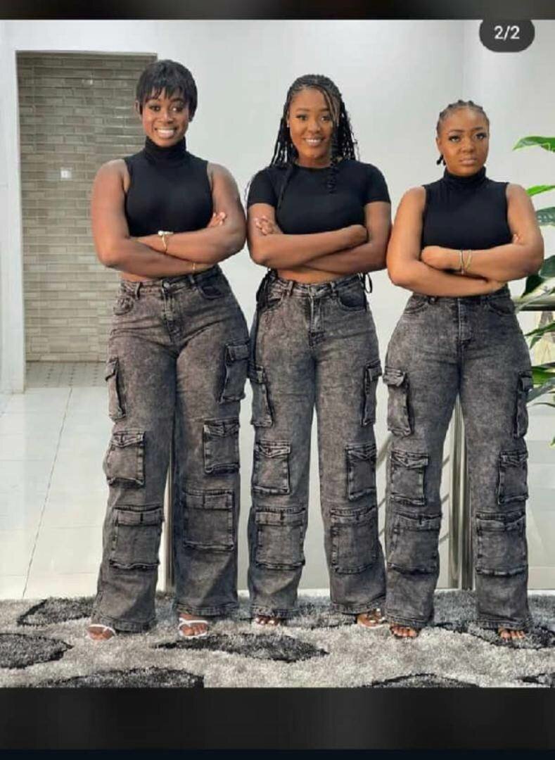 Two piece, tops and jeans