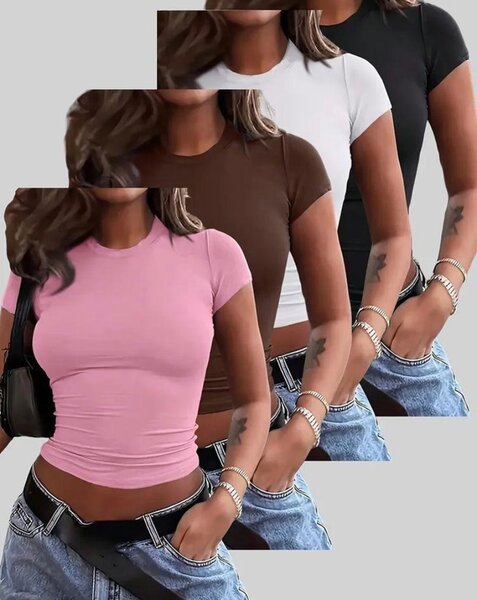 Lot de T-shirts basiques