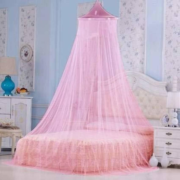 pink mosquito nets
