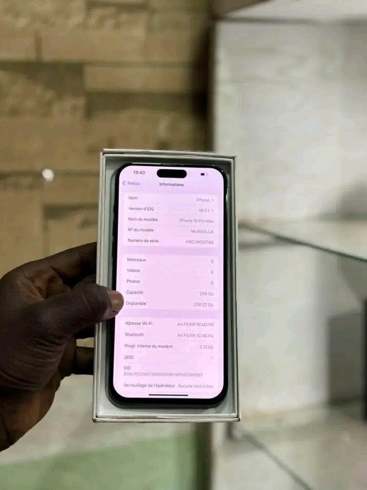 Iphone 15 pro max 256