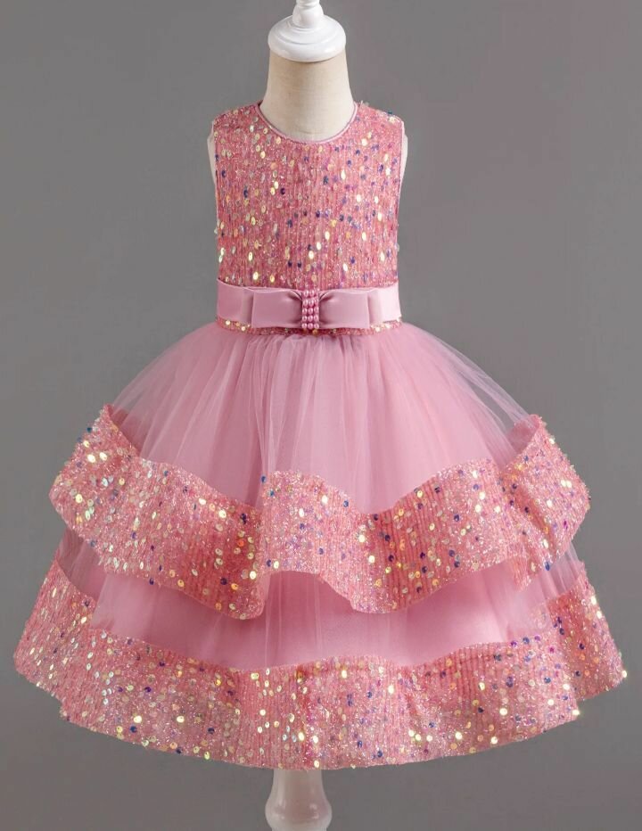 Robe de soirée fille pailletée