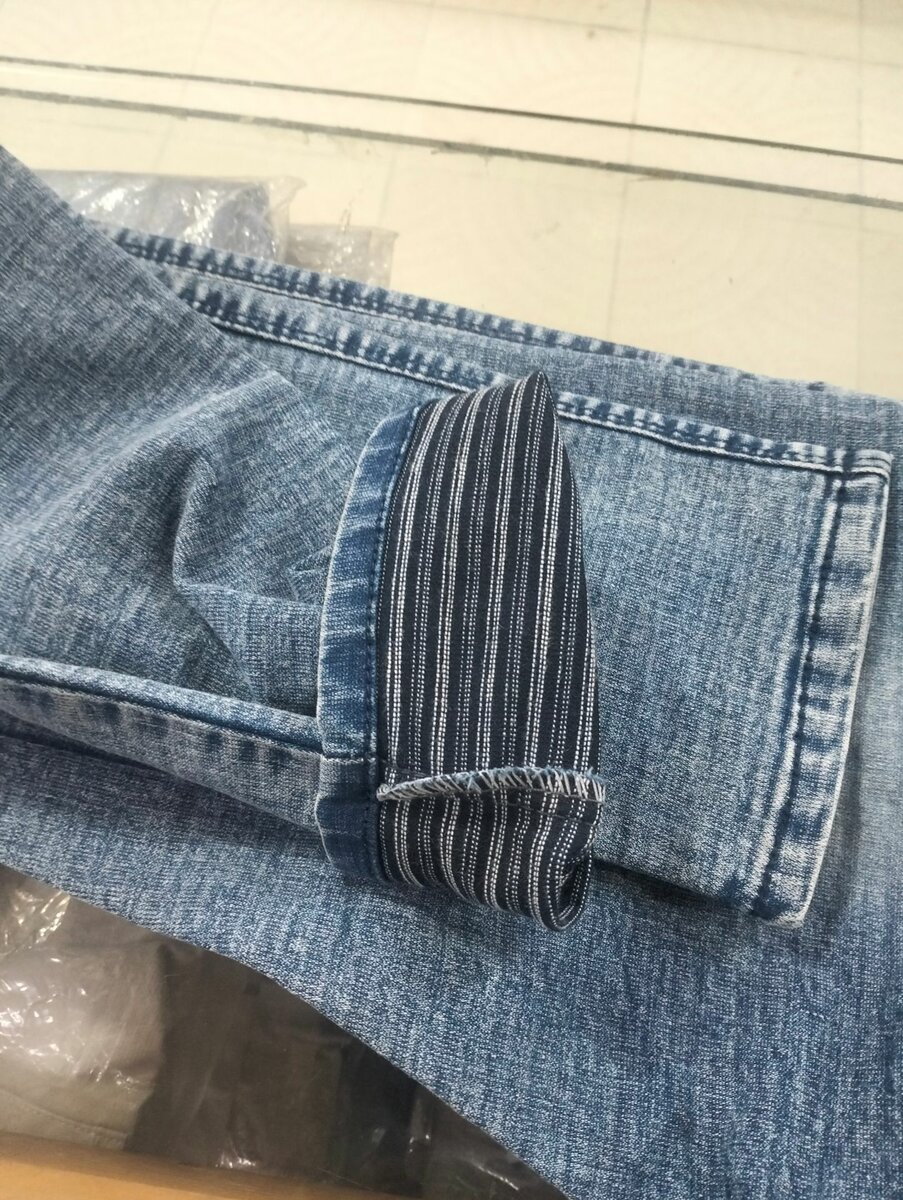 Stretch jeans marble colours