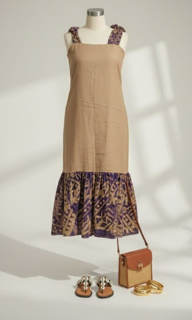 Robe N'dempé Bohème Évasée Été