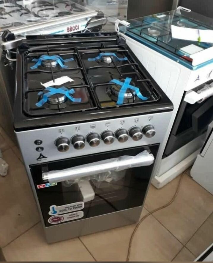 Electric gas stove with oven