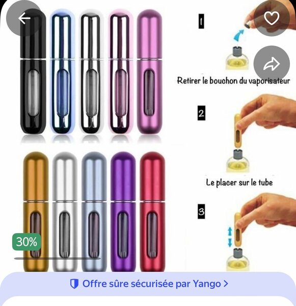 Mini vaporisateur de parfum portable