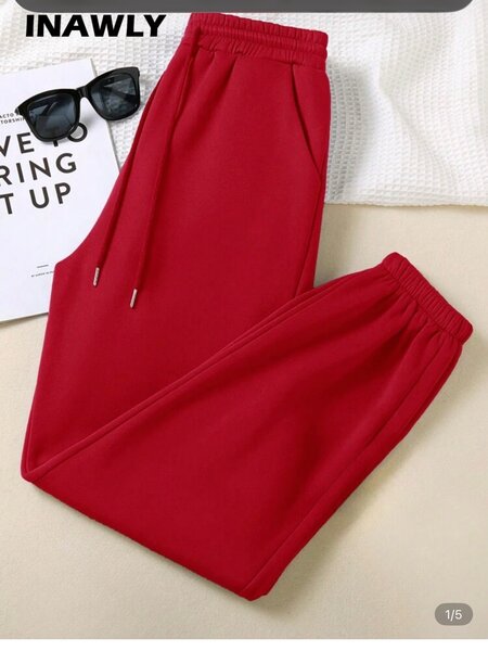 Pantalon de survêtement rouge