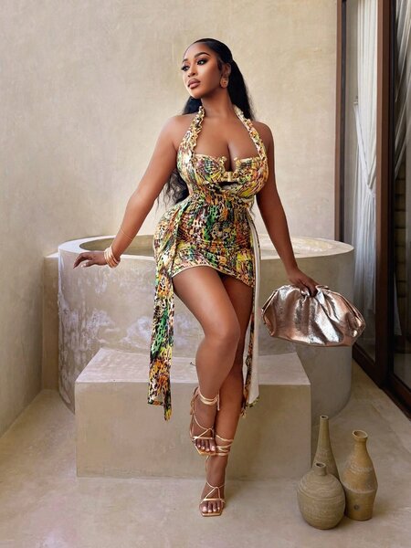 Robe d'été imprimée élégante