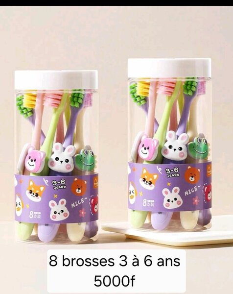 Brosses à dents enfants colorées