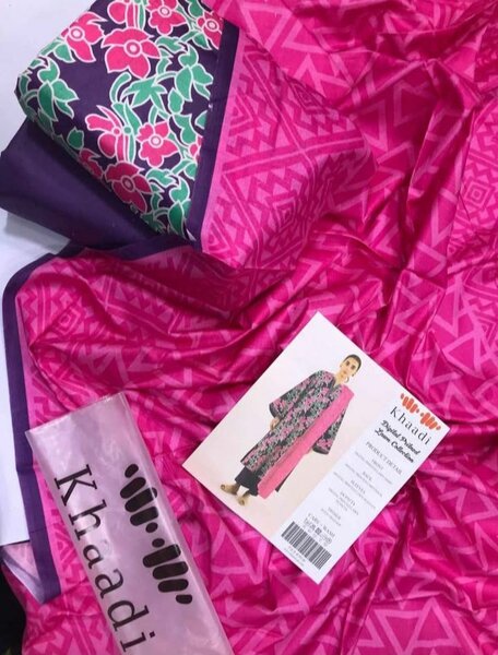 Khaddi 3 pcs lawn suit