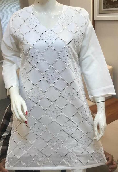 Ladies 1pc stitched Embroidery kurti