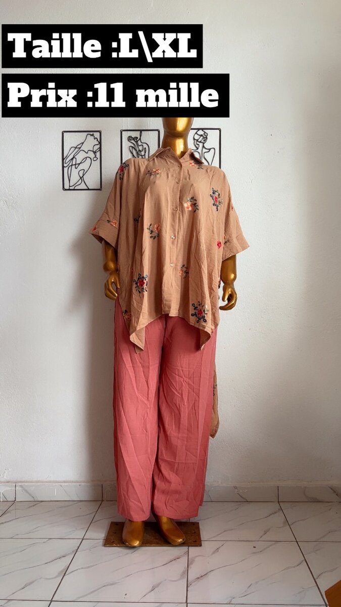 Tenue colorée décontractée