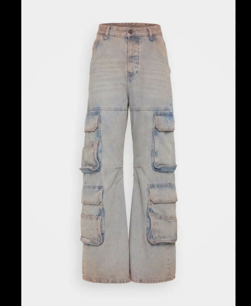 Pantalons cargo en jean femmes