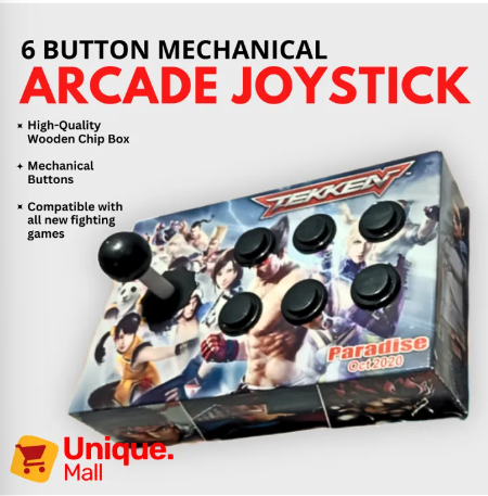 Arcade 6 Buttons Usb Game Controller Joystick for NEOGEO MAME32 KOF Mortal kombat Fighting Games For PC Laptop Computer by Unique Mall.