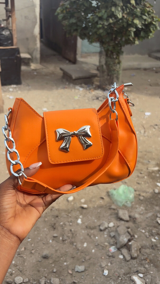 Sac bandoulière orange chic