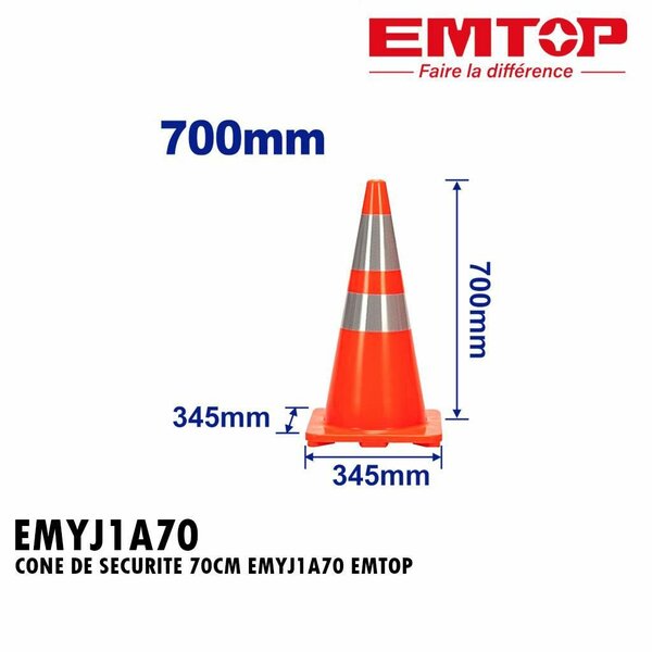 Cône de Sécurité 70cm