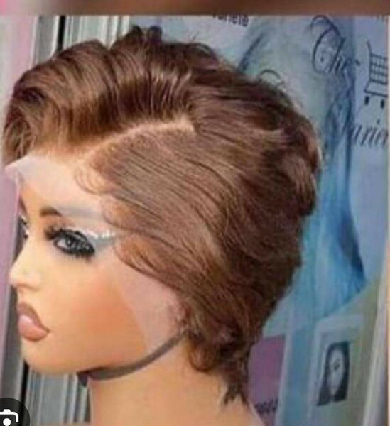 Perruque coupe Dame marron