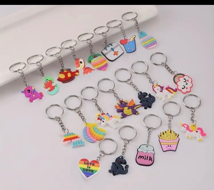 Porte-clés mignons en silicone