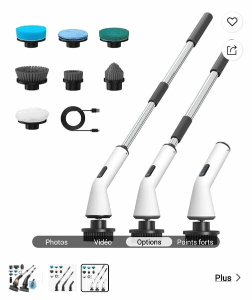 Brosse électrique à manches