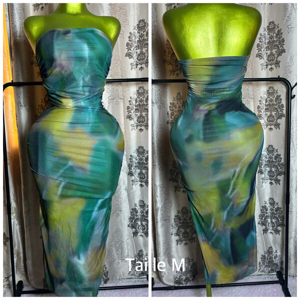 Robe Tube Moulante Imprimée