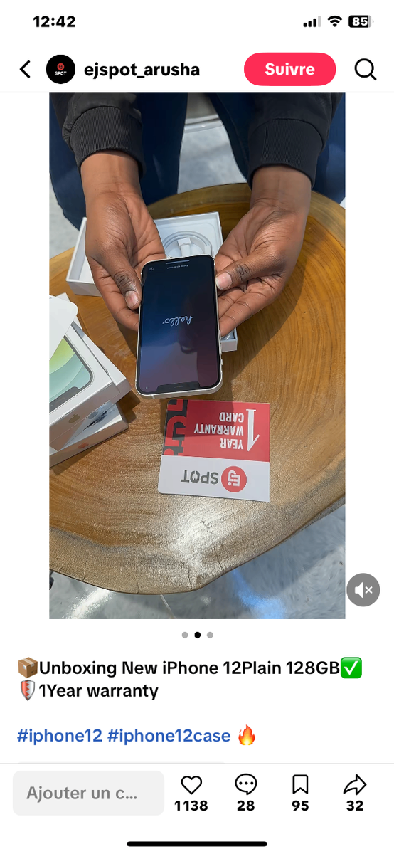 iPhone 12 Neuf 128GB Blanc